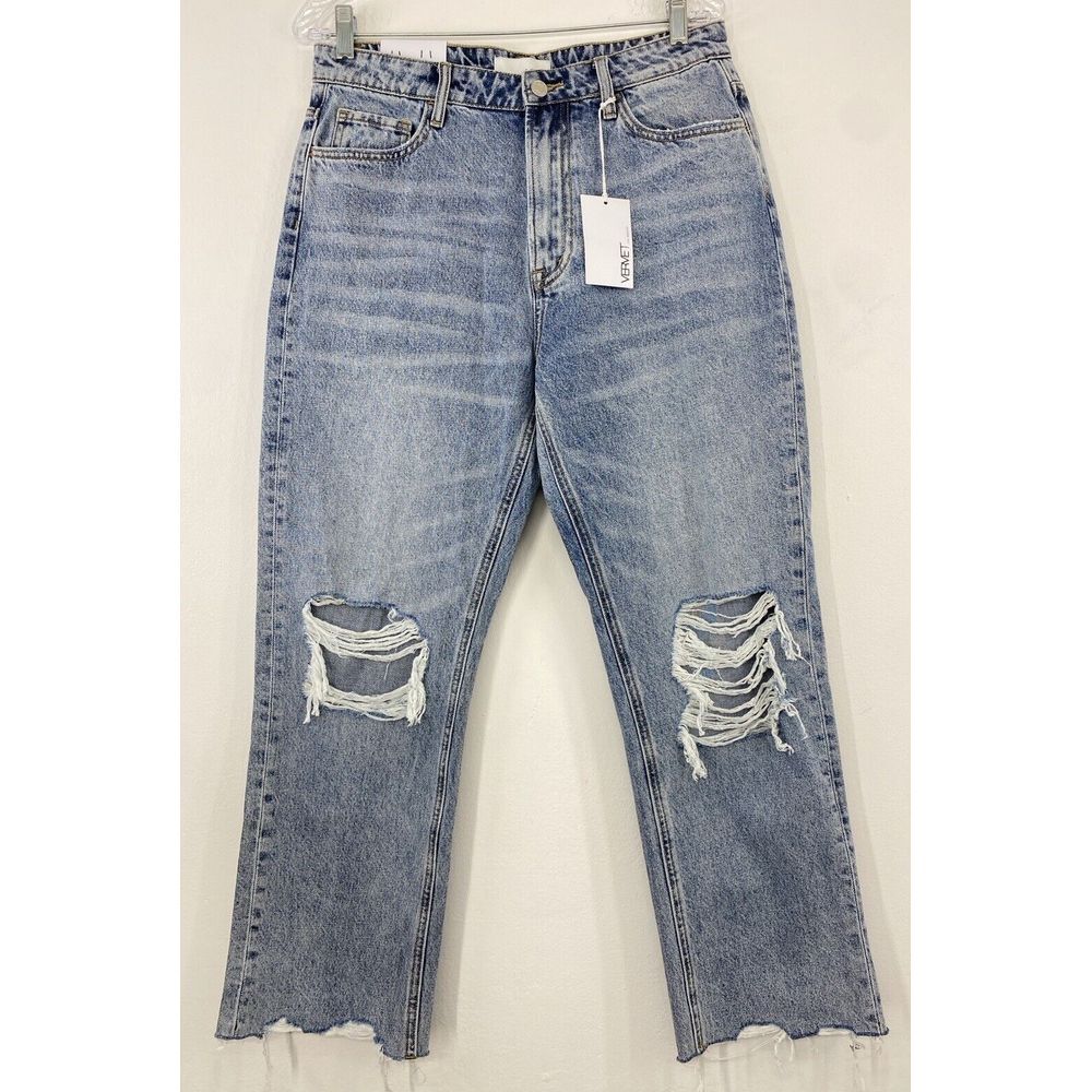 Vervet Los Angeles Jeans Woman's 30 Distressed Raw‎ Hem High Rise NWT